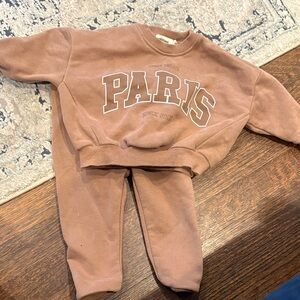 Kids Brown Jogger Set